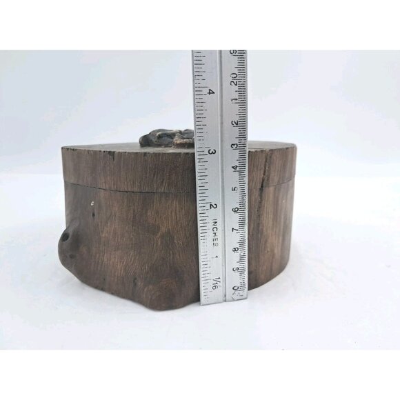 Elephant Dresser Box Wooden Hand Carved Slide Box Mother and Baby Giftware Decor - Picture 10 of 12